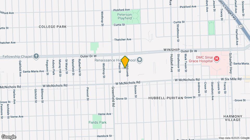 17209 Whitcomb St Map and Location Details