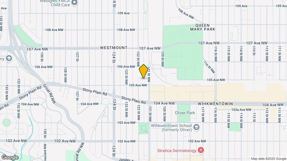 10505 122 Av NW Map and Location Details