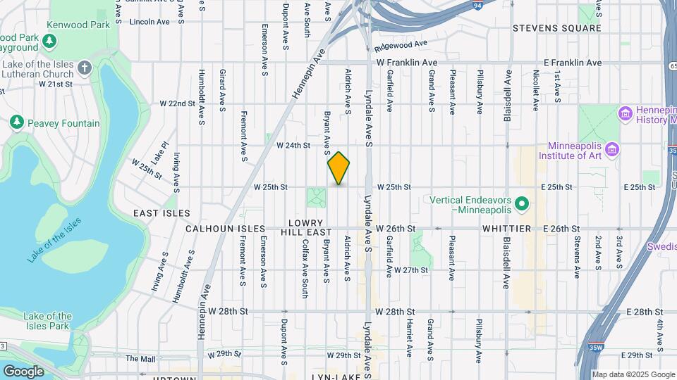 807 West 25th Street Map and Location Details
