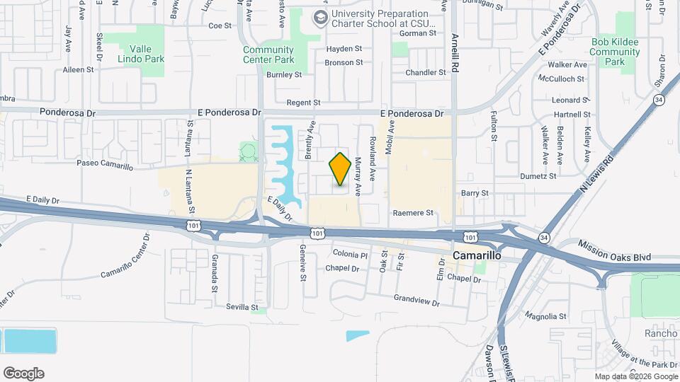 1775 Monte Vista Dr Map and Location Details