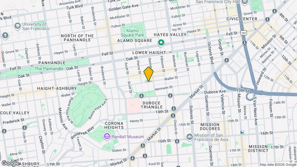 539 Waller St Map and Location Details