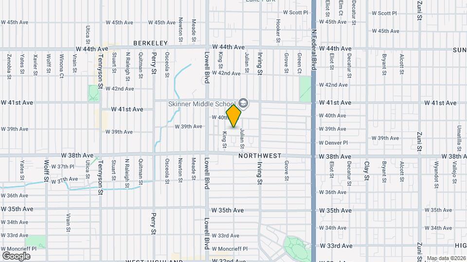 3431-3435 W 39th Ave Map and Location Details