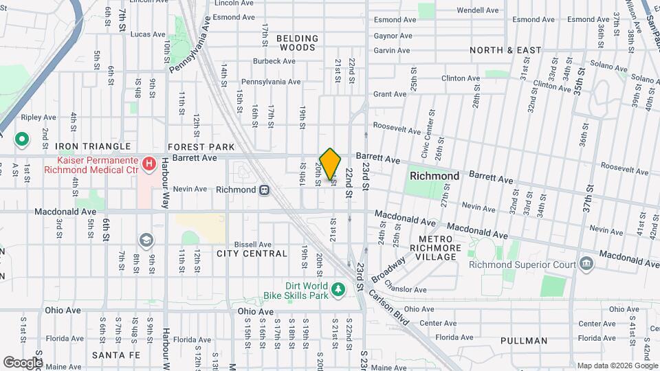 2029 Nevin Ave Map and Location Details