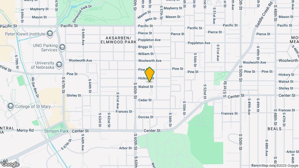 5820 Walnut St Mapa y Detalles de la Ubicación