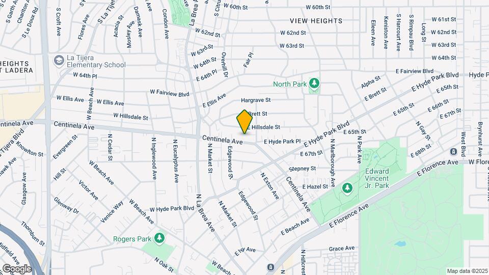 824 Centinela Ave Mapa y Detalles de la Ubicación