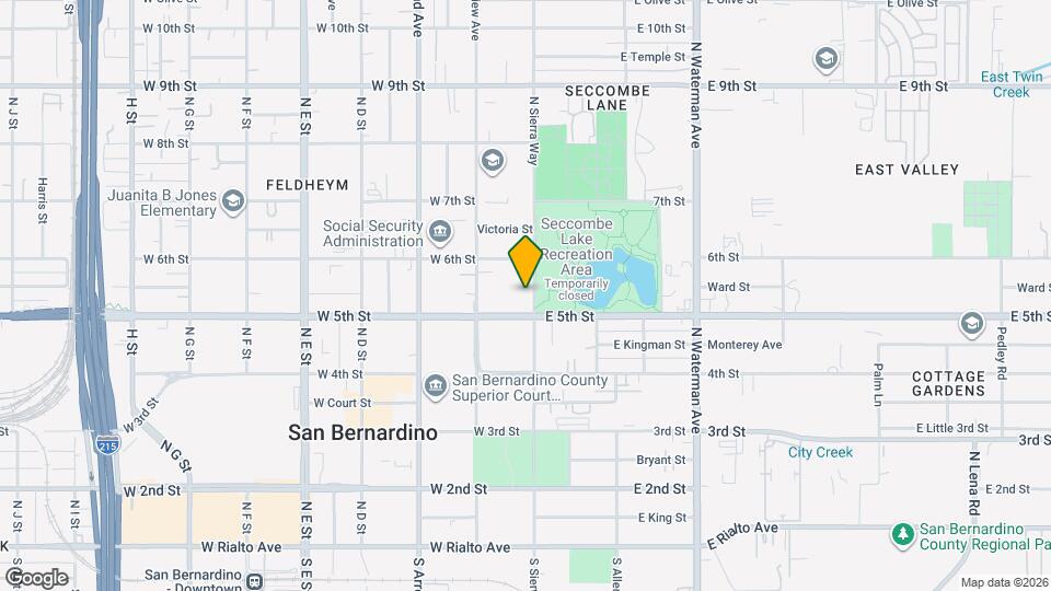 540 N Sierra Way Map and Location Details