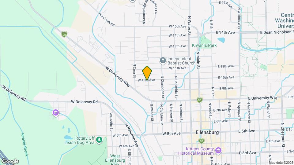 907 N Delphine St Map and Location Details