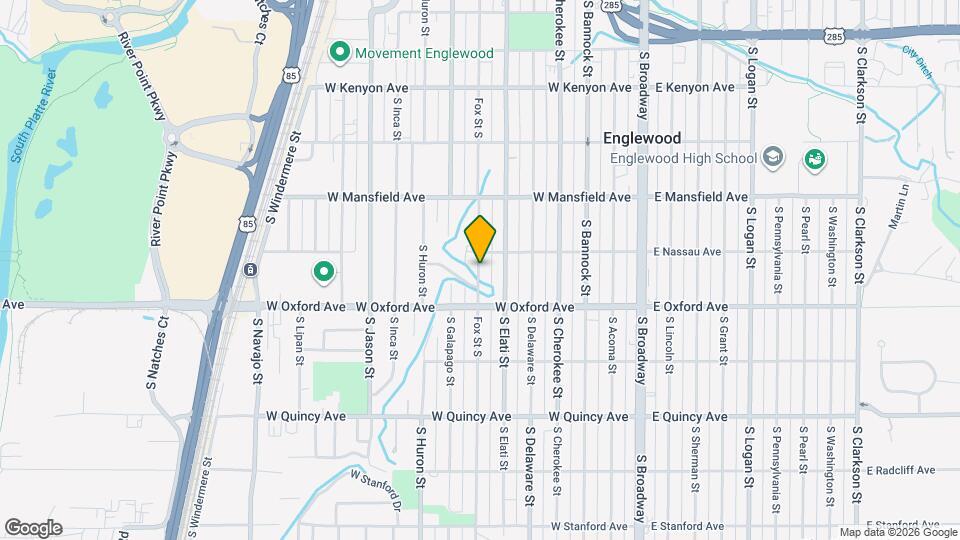 4032 S Fox St Map and Location Details