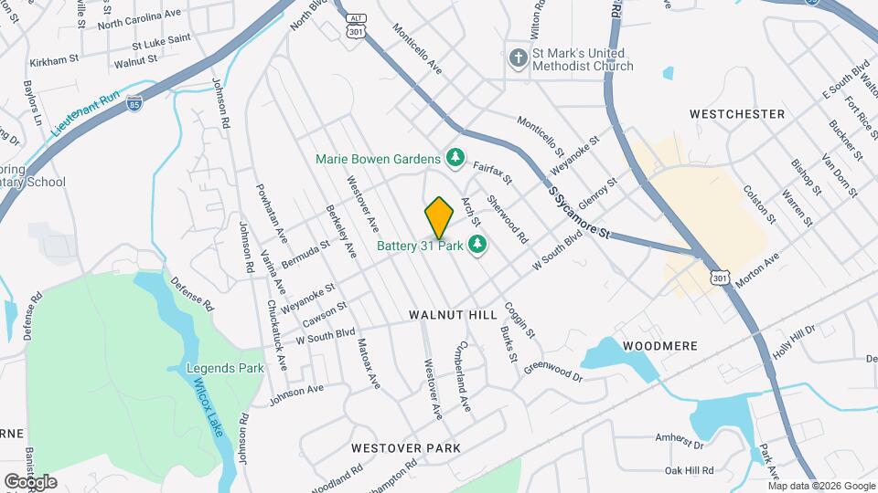 1814 East Blvd Map and Location Details