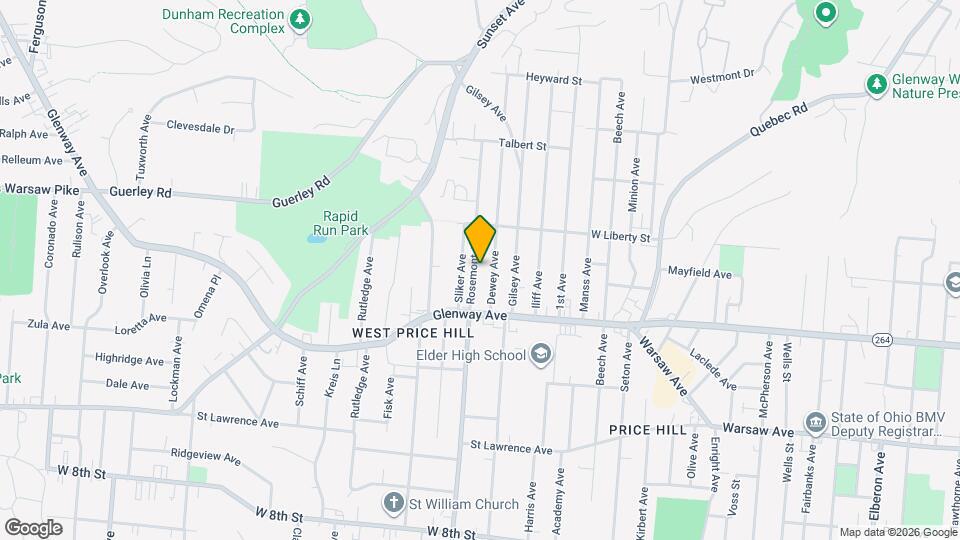 1238 Rosemont Ave Map and Location Details