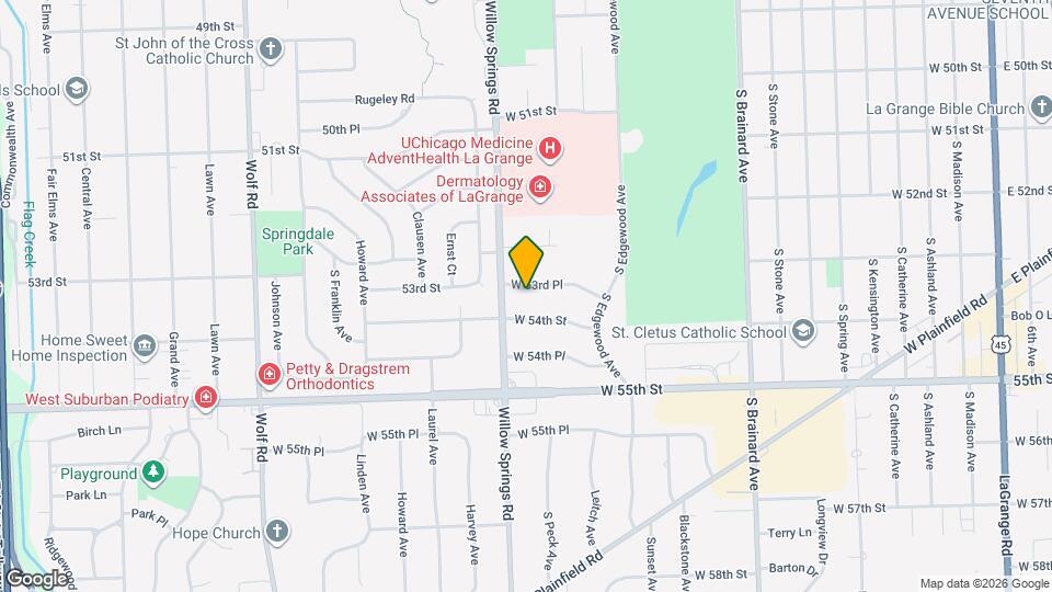 1409 W 53rd Pl Map and Location Details