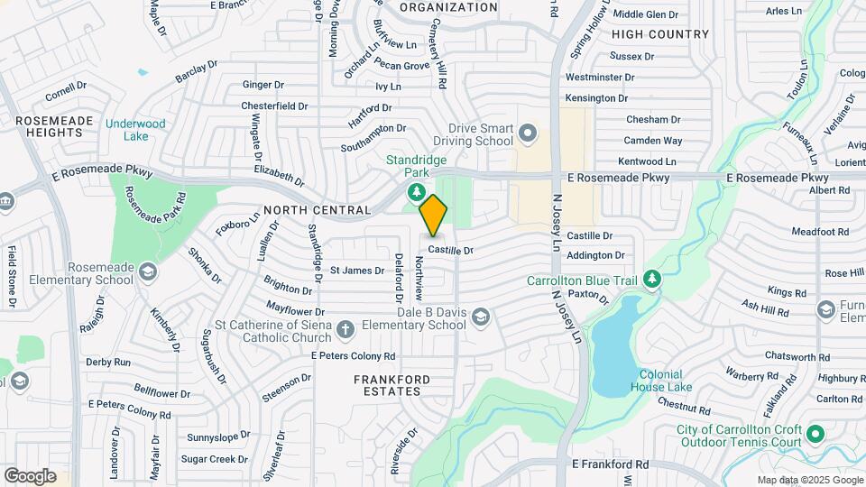 1751 Castille Dr Map and Location Details
