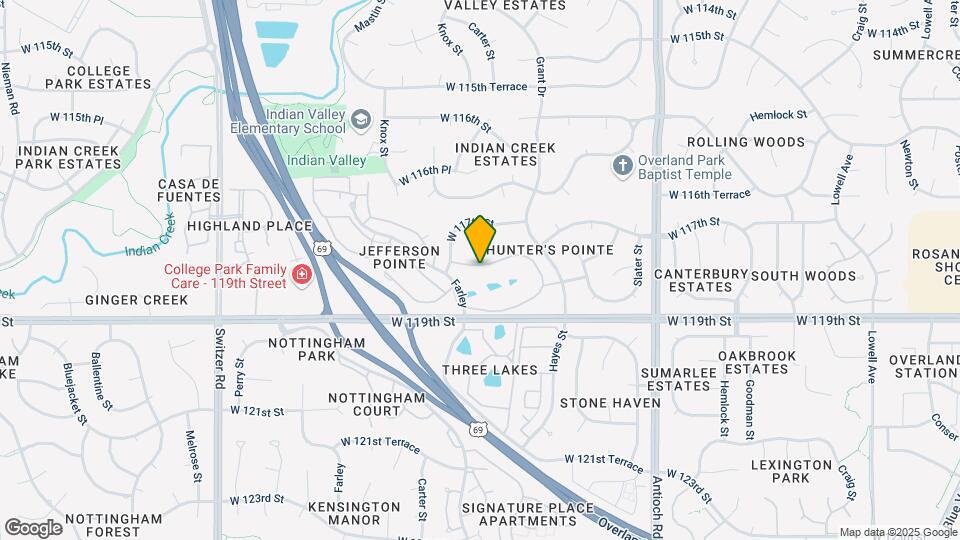 Hunters Pointe Map and Location Details