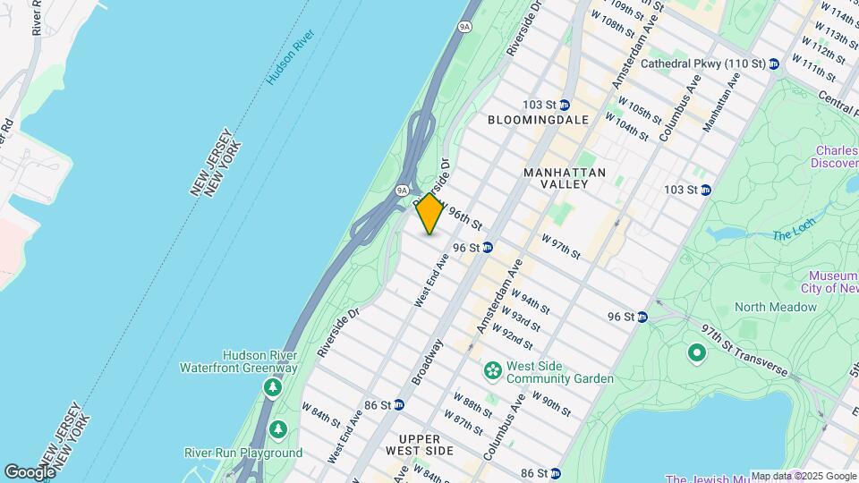 311 W 94th St Map and Location Details