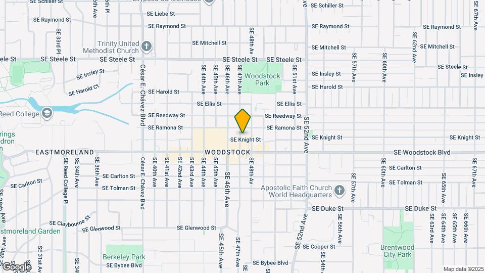 4705 SE Knight St Map and Location Details