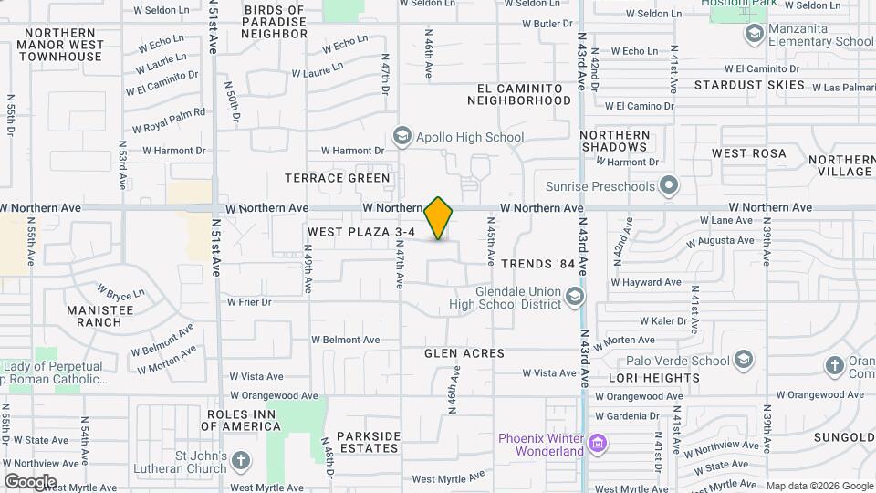 4613 W Augusta Ave Map and Location Details