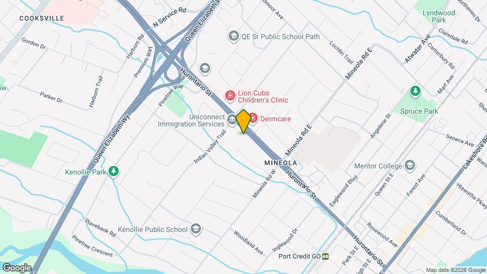1430 Hurontario St Map and Location Details