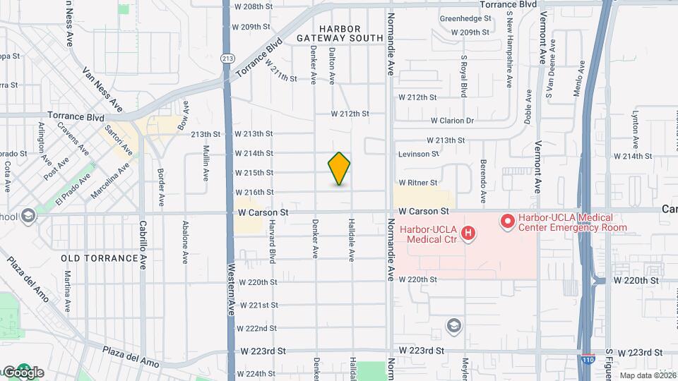 1419 W 216th St Map and Location Details