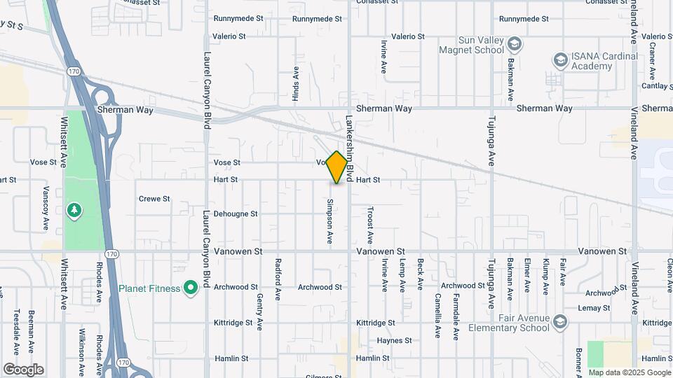 6946 Simpson Ave Map and Location Details