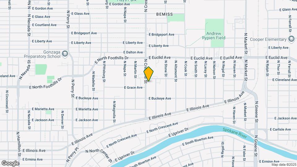2806 N Crestline St Map and Location Details