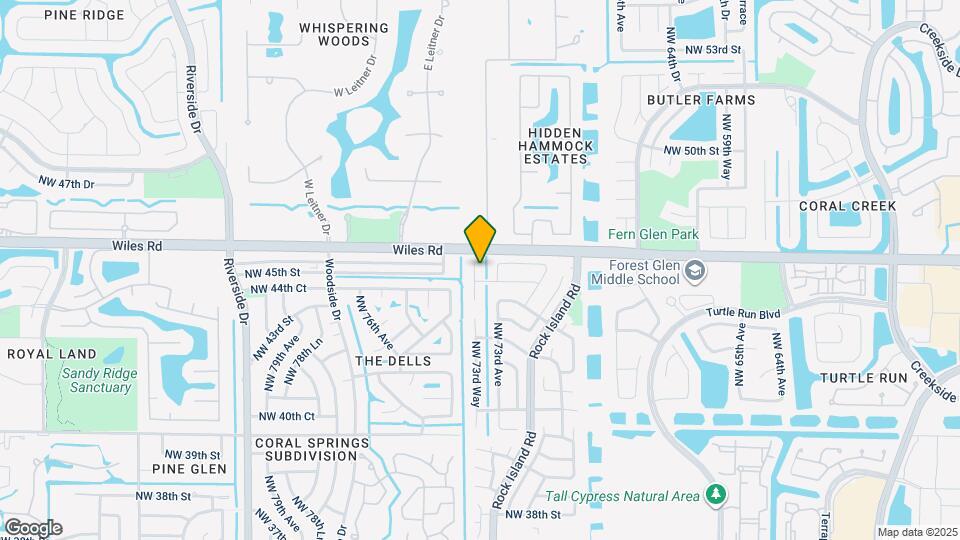 4411 NW 73rd Way Map and Location Details