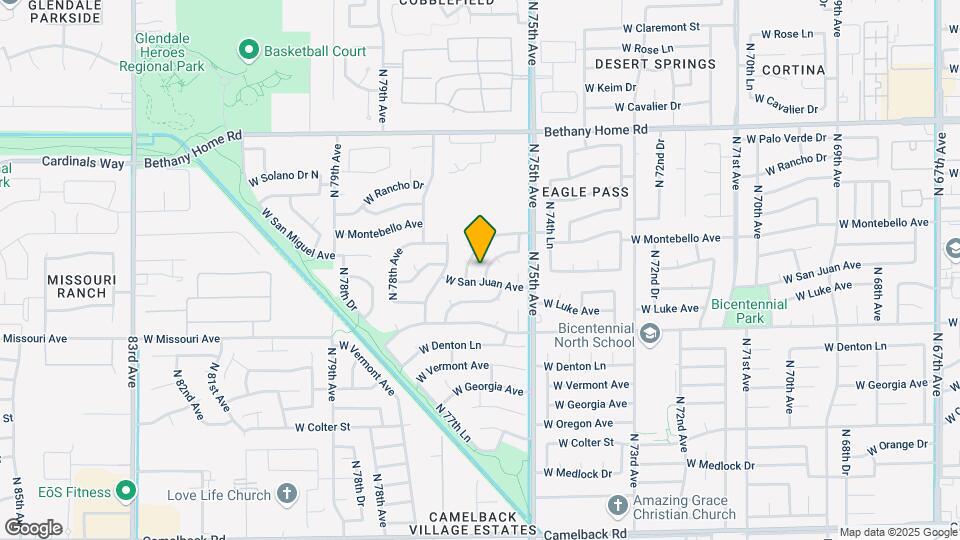 7580 W San Miguel Ave Map and Location Details