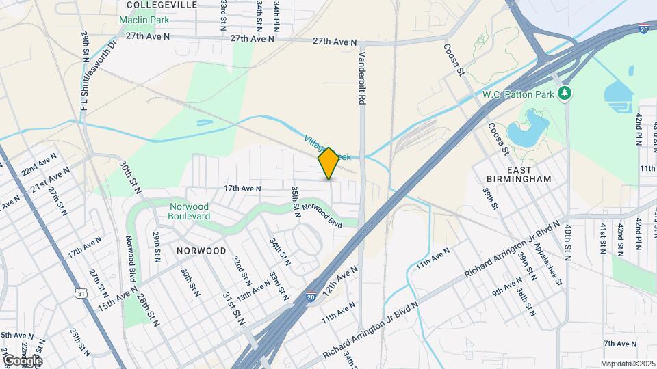 1520 36th St N Map and Location Details