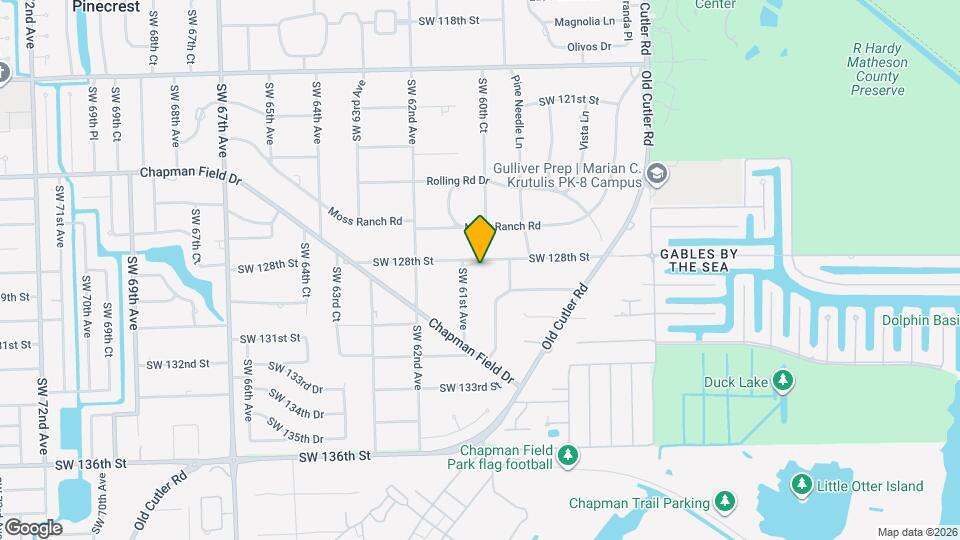 6070 SW 128th St Map and Location Details