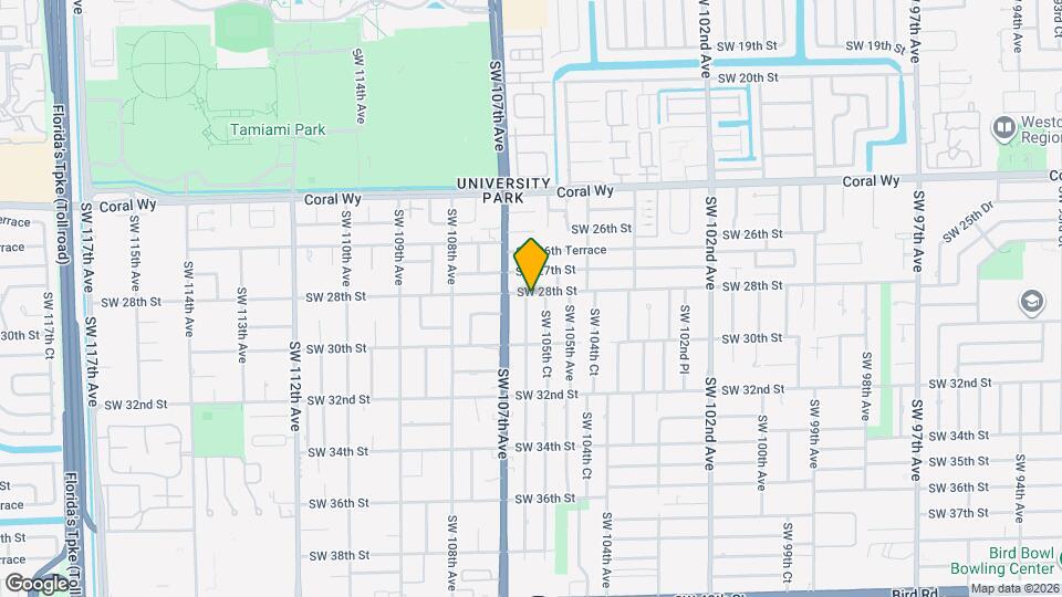 2801 SW 106th Ave Map and Location Details