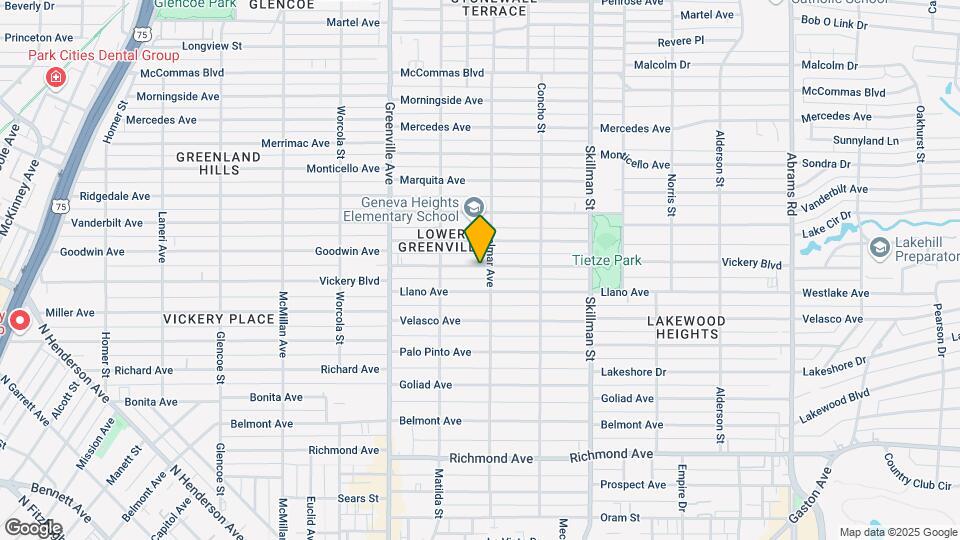 5838 Vickery Blvd Map and Location Details