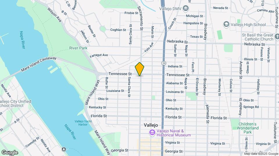1315 Sacramento St Map and Location Details