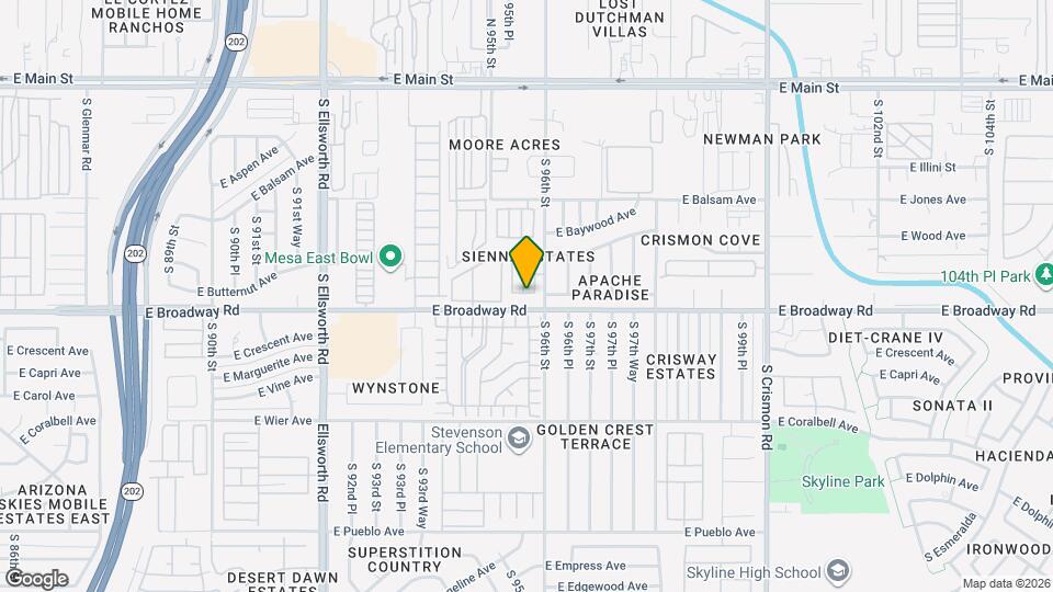 9547 E Belmont Ave Map and Location Details