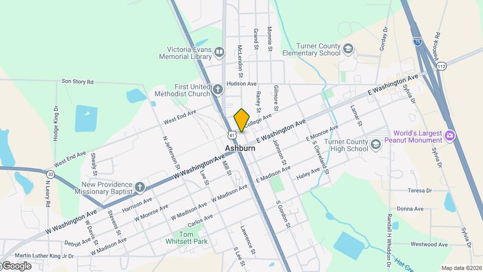 133 N Gordon St Mapa y Detalles de la Ubicación