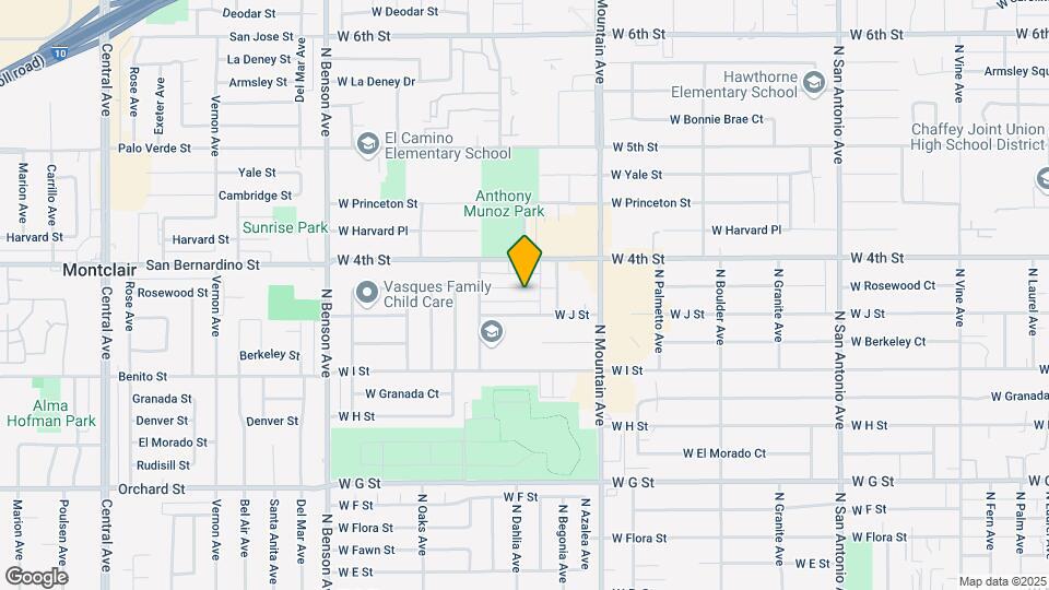 1217 W Rosewood Ct Mapa y Detalles de la Ubicación