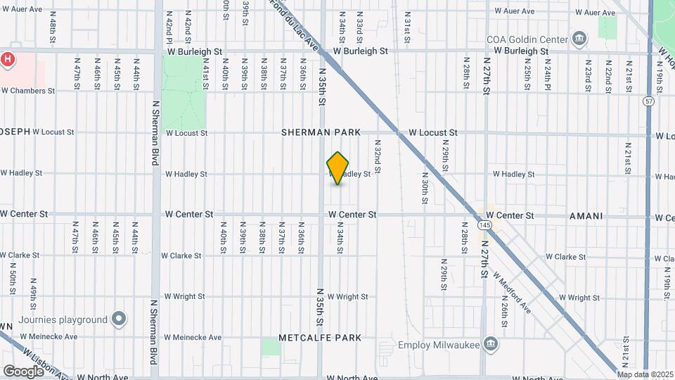 2749 N 34th St Map and Location Details