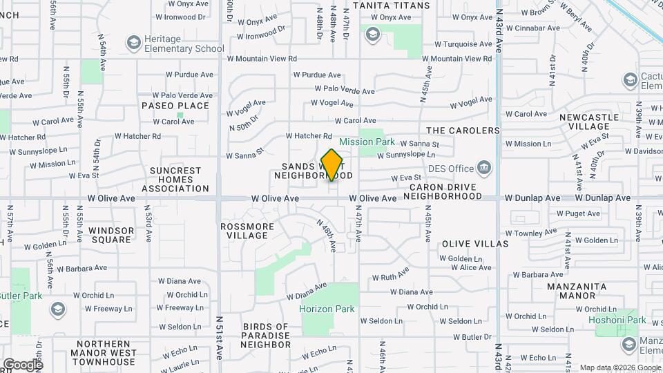 4762 W Caron St Map and Location Details