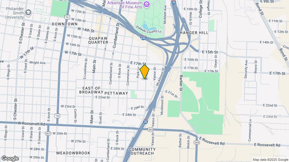 1922 Bragg St Map and Location Details