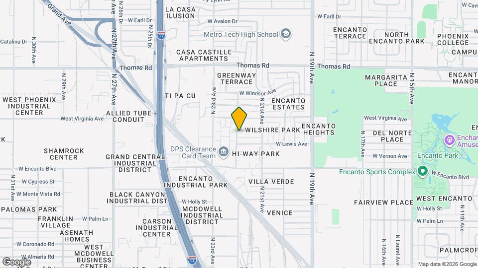 2145 W Wilshire Dr Map and Location Details