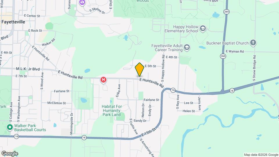 1054 E Huntsville Rd Mapa y Detalles de la Ubicación