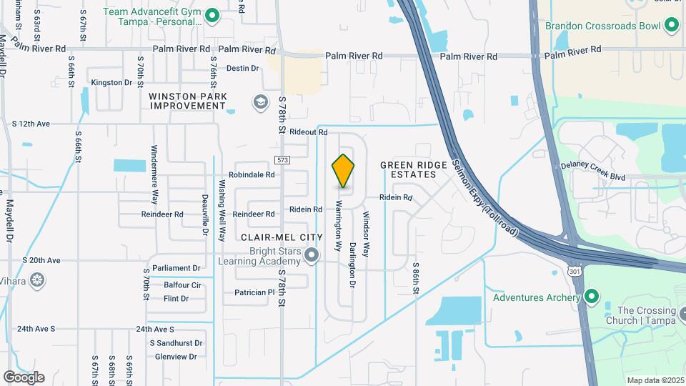 1332 Warrington Wy Map and Location Details