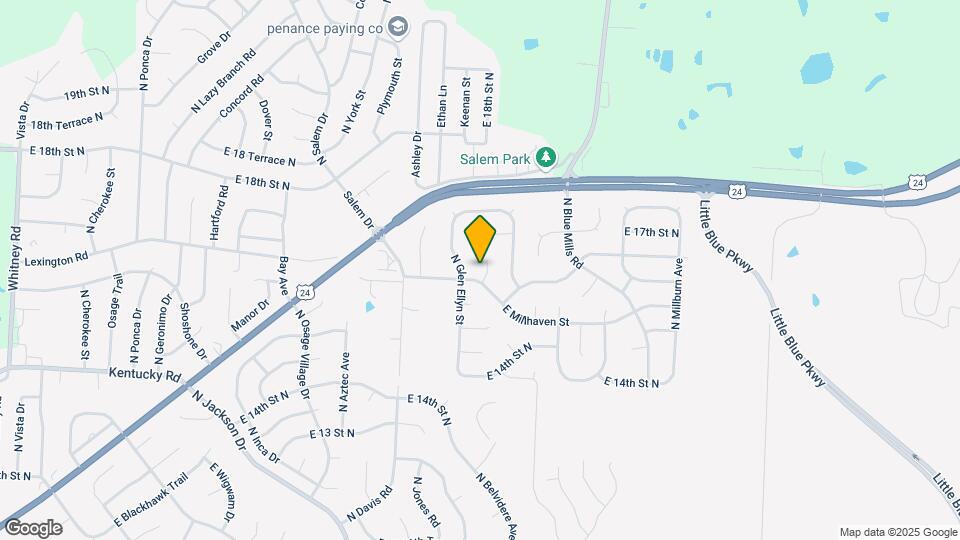 1604 N Glenview Ct Map and Location Details