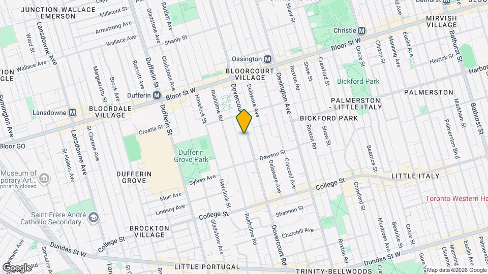 574 Dovercourt Rd Map and Location Details