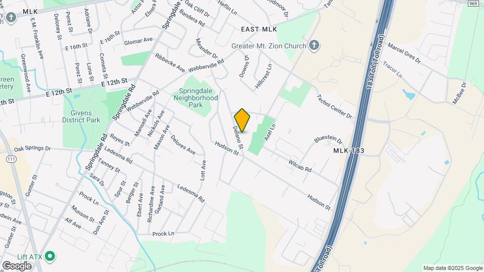 1217 Delano St Map and Location Details