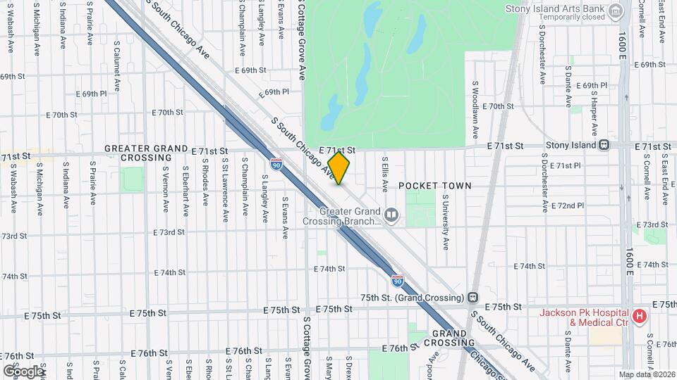 7208 S South Chicago Ave Mapa y Detalles de la Ubicación