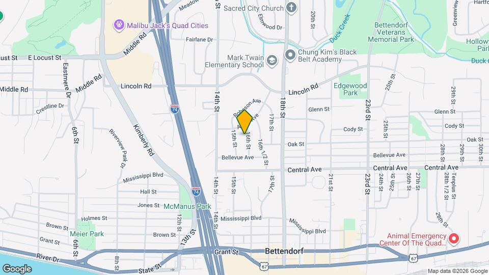 1212 16th St Mapa y Detalles de la Ubicación