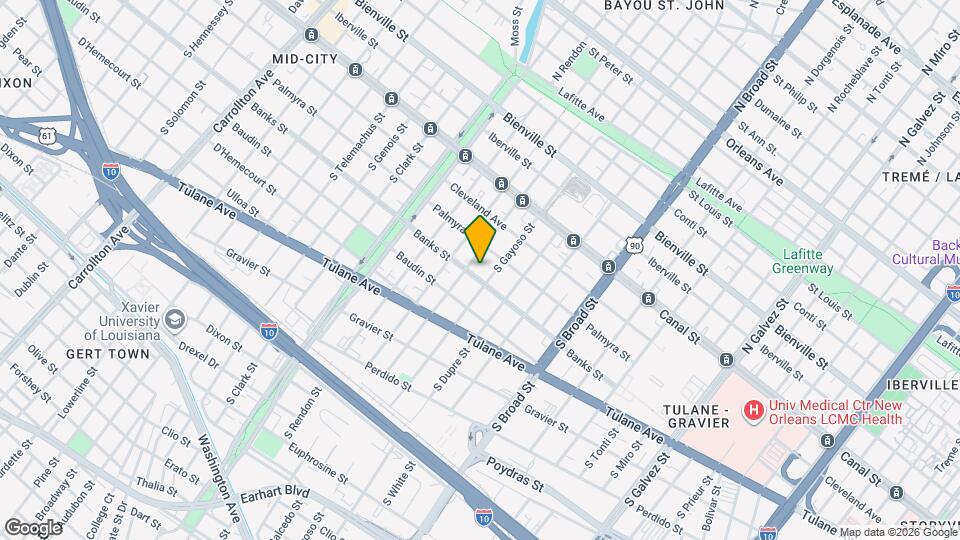 3023 Banks St Map and Location Details