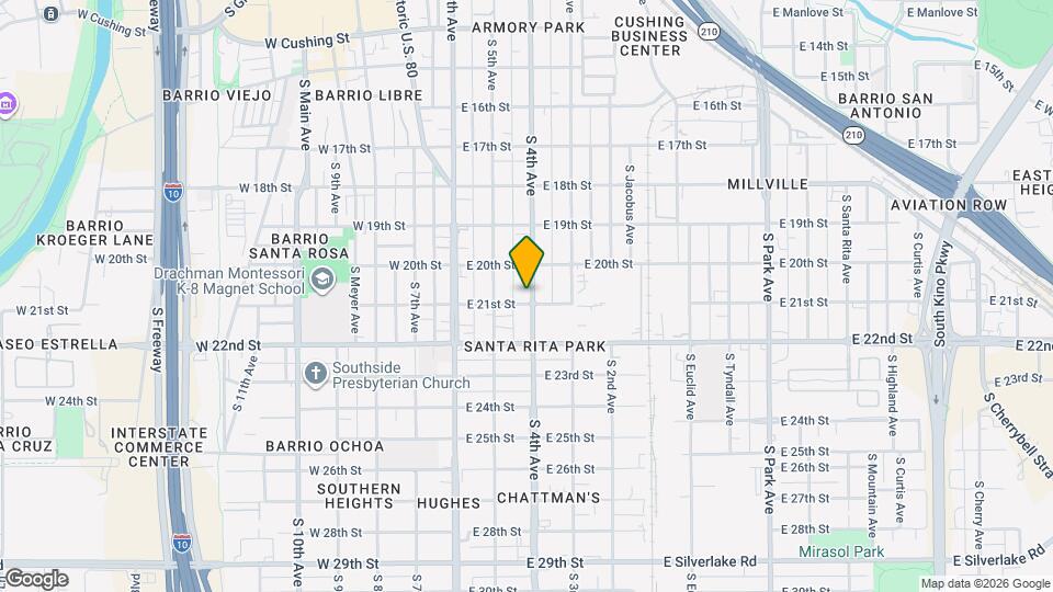 1044 S 4th Ave Mapa y Detalles de la Ubicación