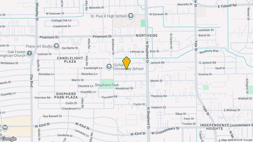 838 Oak St Map and Location Details