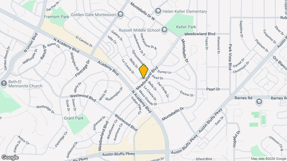 4106 Meadowland Blvd Map and Location Details