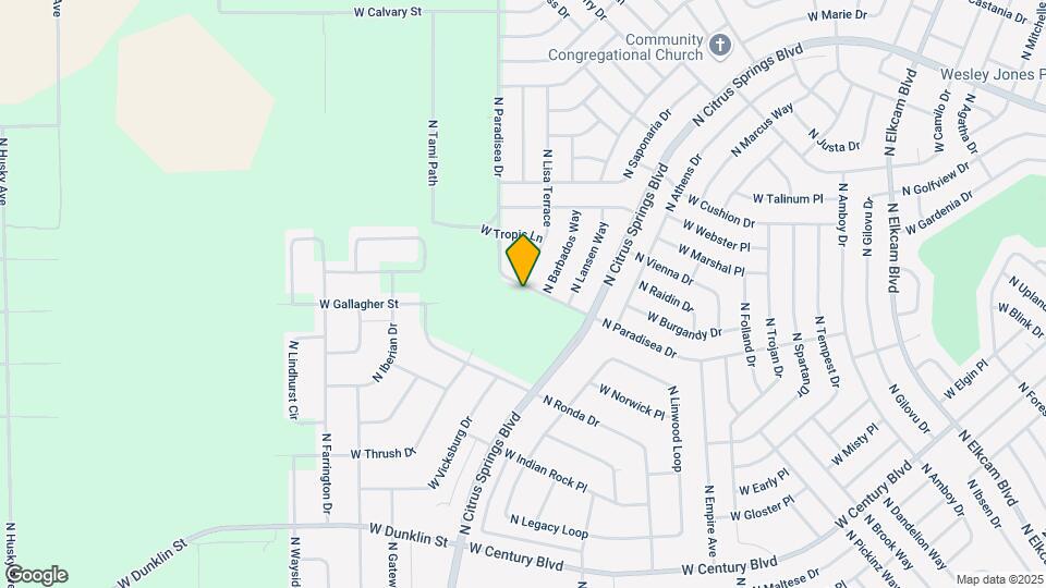 8840 N Paradisea Dr Map and Location Details